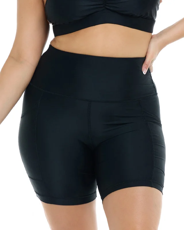 Find Your Perfect Fit With Discounted Yoga Outfits Smoothies Spin Plus Size Short - Black Find Your Perfect Fit With Discounted Yoga Outfits Smoothies Spin Plus Size Short - Black