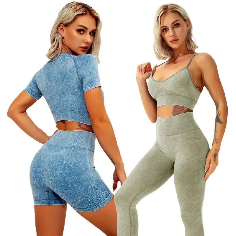 Stretch In Style With Budget-Friendly Yoga Wear Women Yoga Shorts Set Running Compression Sport Seamless Yoga Set Stretch In Style With Budget-Friendly Yoga Wear Women Yoga Shorts Set Running Compression Sport Seamless Yoga Set