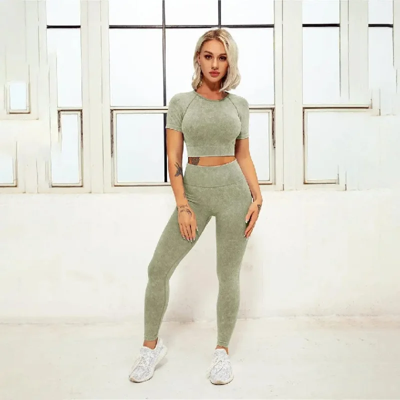 short sleeve+pants (light green)