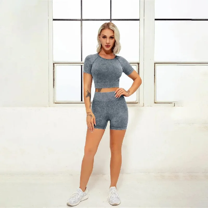 short sleeve+shorts (grey)