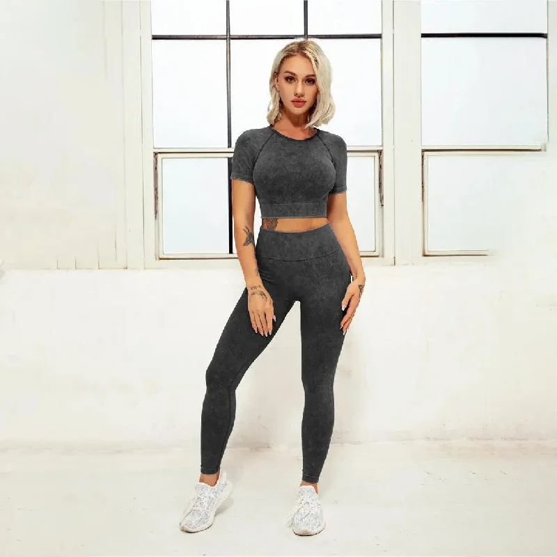 short sleeve+pants (black)