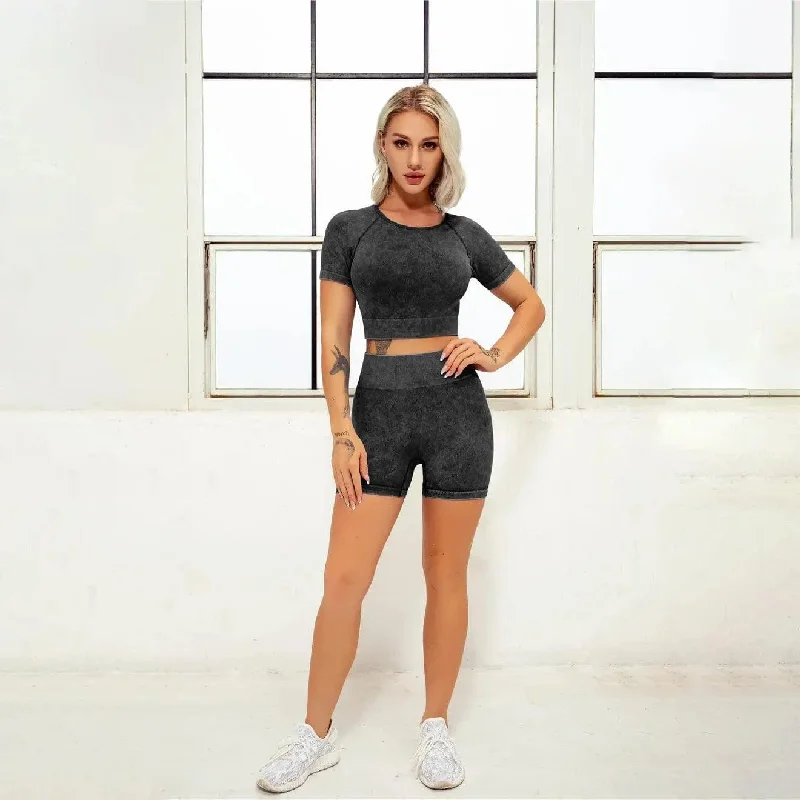 short sleeve+shorts (black)