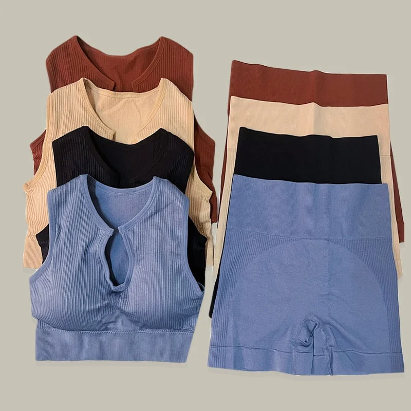 The Best Yoga Wear At The Best Prices Yoga Set Gym Set Workout Clothes for Women Seamless Leggings Sports Bra Suit Female Clothing High Waist Shorts Women Tracksuit The Best Yoga Wear At The Best Prices Yoga Set Gym Set Workout Clothes for Women Seamless Leggings Sports Bra Suit Female Clothing High Waist Shorts Women Tracksuit