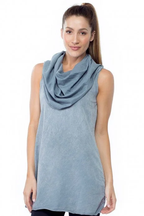 Sleeveless Cowl Tunic