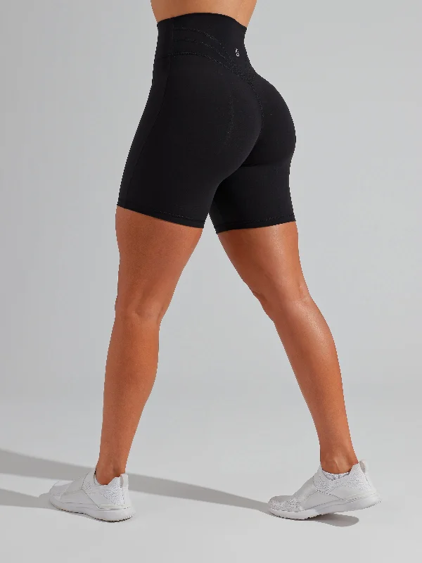 Flow In Comfort With Stylish Discounts Legacy Short 6” - Onyx Black