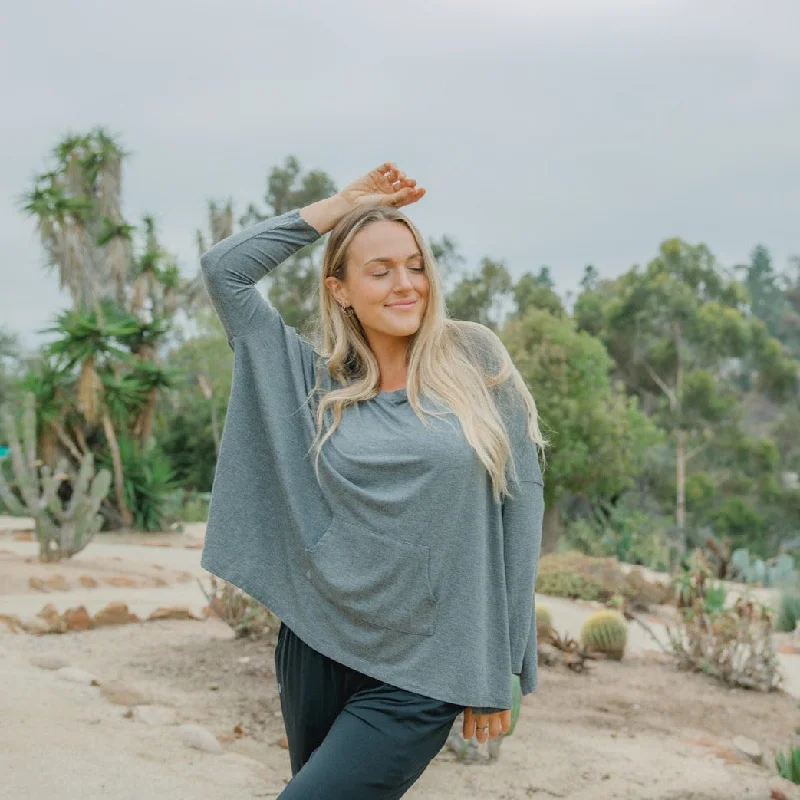 Performance Meets Savings In Our Yoga Wear Sale Bamboo Top - Heather Grey