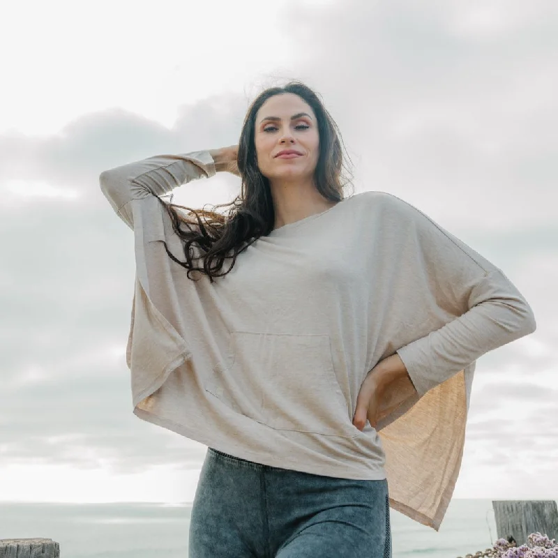 Your Yoga Essentials, Now At Lower Prices Bamboo Top ~ Sand
