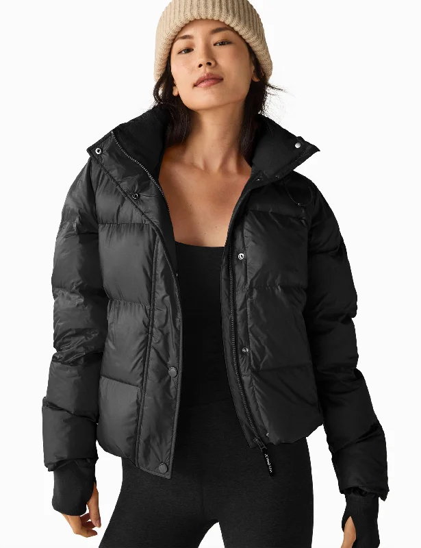 Limited-Time Savings On Yoga Leggings And Tops Big Cozy Hooded Puffer Jacket - Black Limited-Time Savings On Yoga Leggings And Tops Big Cozy Hooded Puffer Jacket - Black