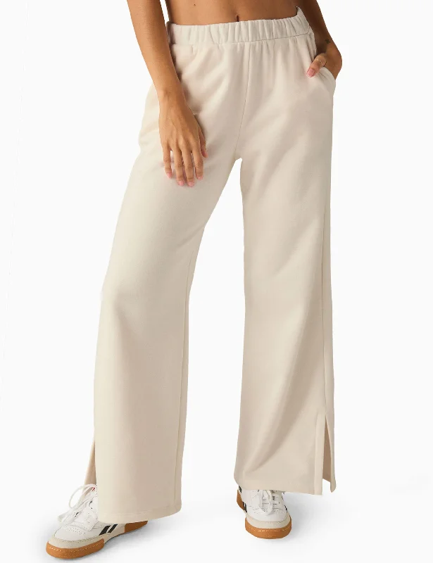 High-Quality Yoga Clothing At Budget-Friendly Prices Open Ended Mid Rise Wide Leg Pant - Fresh Snow High-Quality Yoga Clothing At Budget-Friendly Prices Open Ended Mid Rise Wide Leg Pant - Fresh Snow