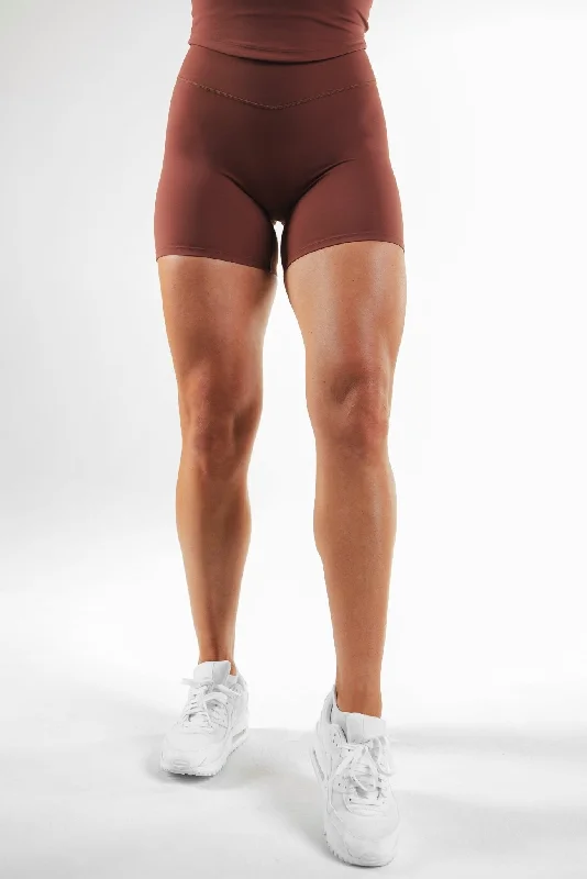 Flow Into Savings With Trendy Yoga Apparel Cloud II™ Volley Short - Cinnamon