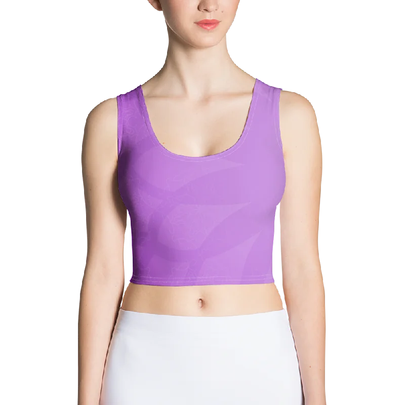 Your Practice Deserves The Best—At Better Prices Purple Mandala Crop Tank Top