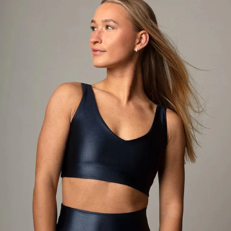 Upgrade Your Yoga Wardrobe For Less Lacquer V Crop Navy