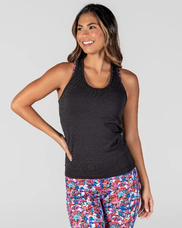Namaste And Save On Yoga Apparel Essential Seamless Tank Long - Black