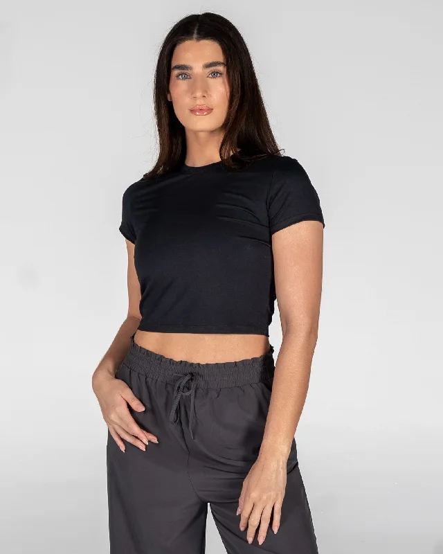 Your Yoga Essentials, Now At Lower Prices Glossy Tee - Black