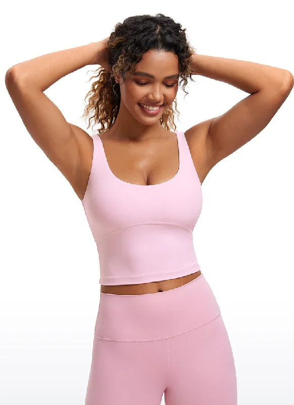Affordable Yoga Fashion For Every Pose Butterluxe U Back Longline Built-in Bra Tanks Affordable Yoga Fashion For Every Pose Butterluxe U Back Longline Built-in Bra Tanks
