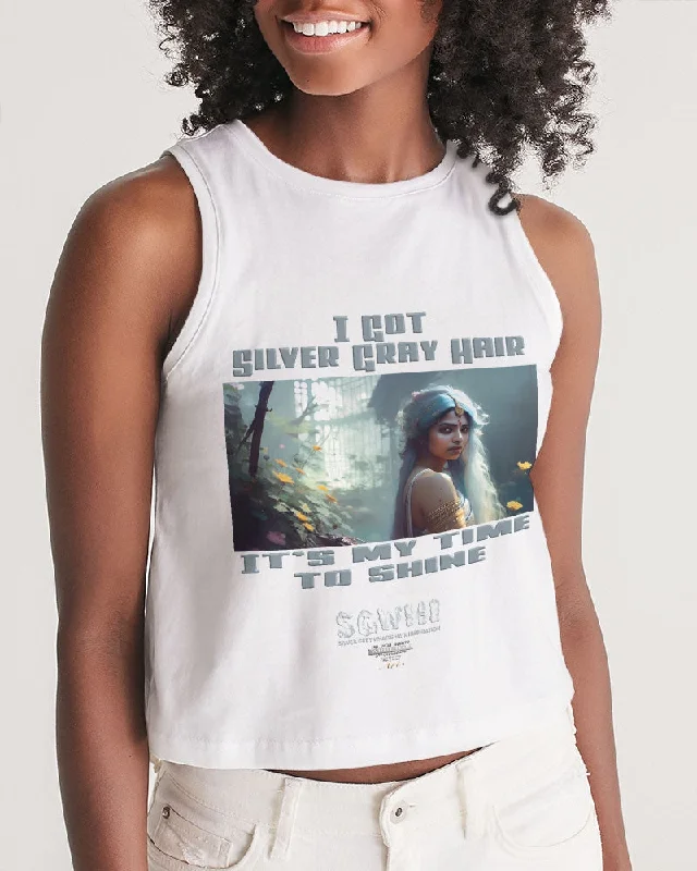 Indian sister to shine Women's All-Over Print Cropped Tank