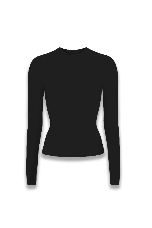 Stretch, Move, And Save On Yoga Clothing Active Long Sleeve Top in Jet