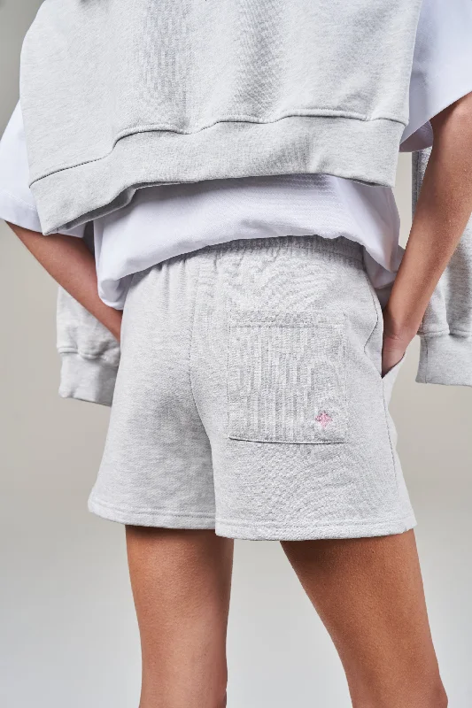 Embrace Comfort With Yoga Wear On Sale LATE CHECKOUT SHORTS - GREY MARL