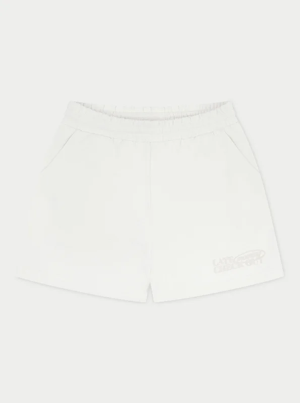 Look Good, Feel Good, And Save Big LATE CHECKOUT SHORTS - OFF WHITE
