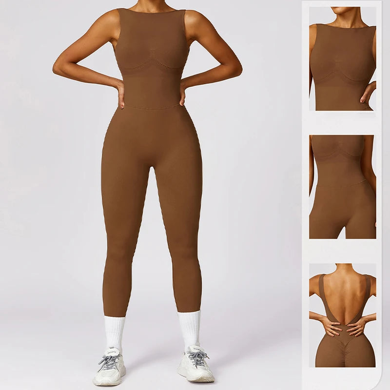 Look And Feel Your Best With Discounted Yoga Clothing Low Back Yoga Jumpsuit