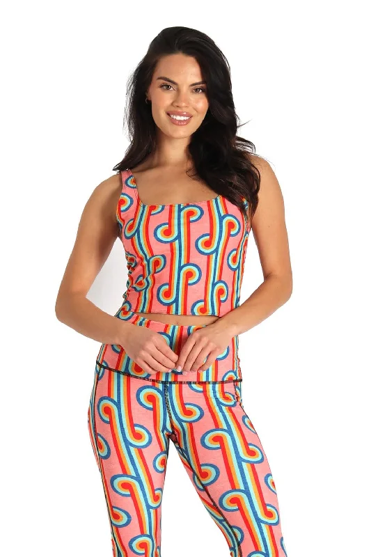 Limited-Time Sale On Stylish Yoga Apparel Om Tank - Rainbow Chaser