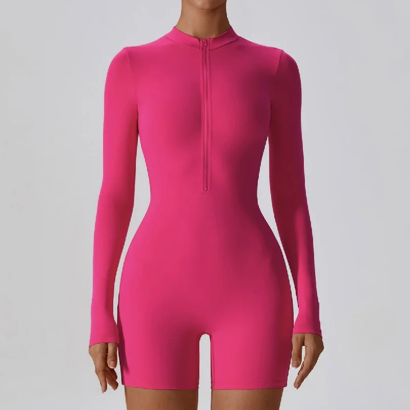From Warm-Ups To Cooldowns, Shop And Save Open Collar Zipper Long-sleeved Jumpsuit Dance Fitness Sports Jumpsuit Sexy Tight Yoga Suit Female 8194 5 Colors From Warm-Ups To Cooldowns, Shop And Save Open Collar Zipper Long-sleeved Jumpsuit Dance Fitness Sports Jumpsuit Sexy Tight Yoga Suit Female 8194 5 Colors