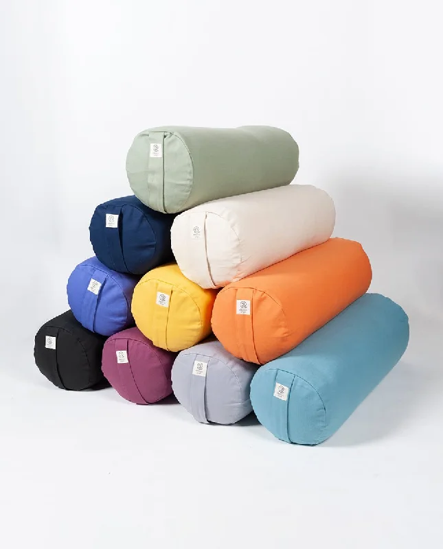 Organic Cotton Yoga Bolsters - Filled with Buckwheat or Spelt