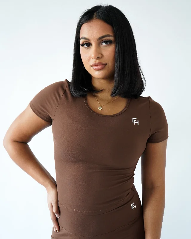 Premium Yoga Wear At Special Discounts Performance Tee - Clay