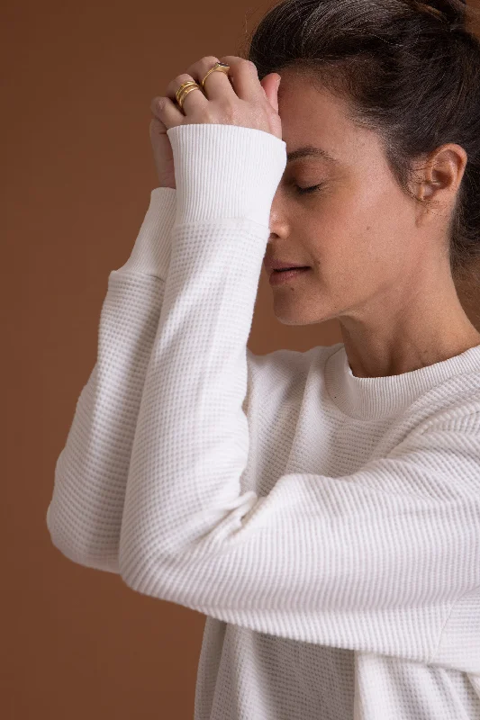 Fashionable Yoga Apparel Now On Sale Pique Sweatshirt