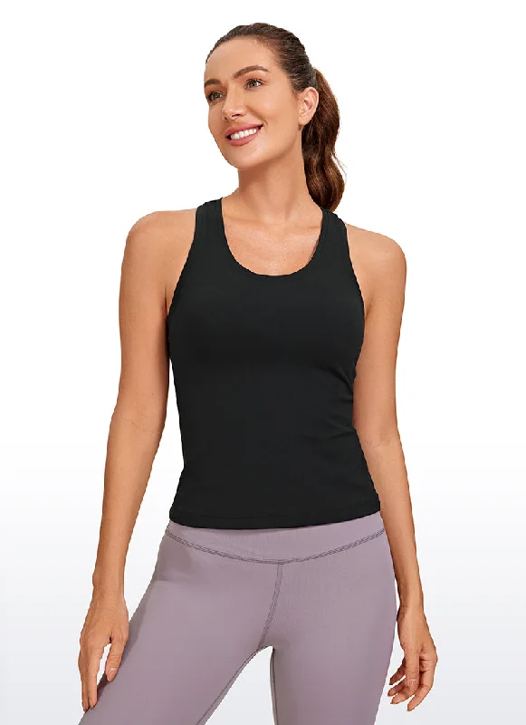 Sweat In Style With Yoga Clothing Discounts Butterluxe Waist-Length Crewneck Tank Racerback Sweat In Style With Yoga Clothing Discounts Butterluxe Waist-Length Crewneck Tank Racerback