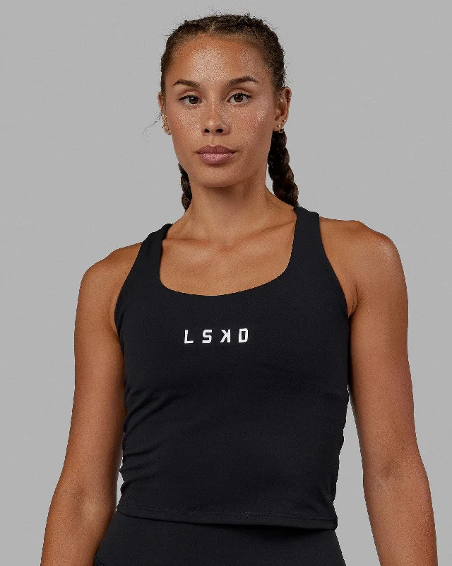 The Best Styles At The Best Prices Rep Shelf Bra Performance Tank - Black