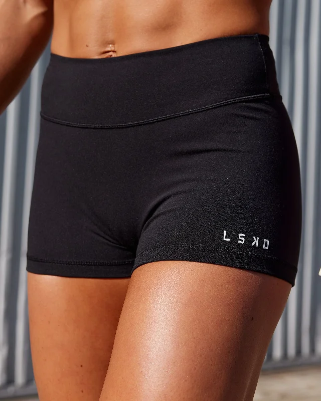 Soft, Stretchy, And Super Affordable Yoga Wear RXD Micro Shorts - Black
