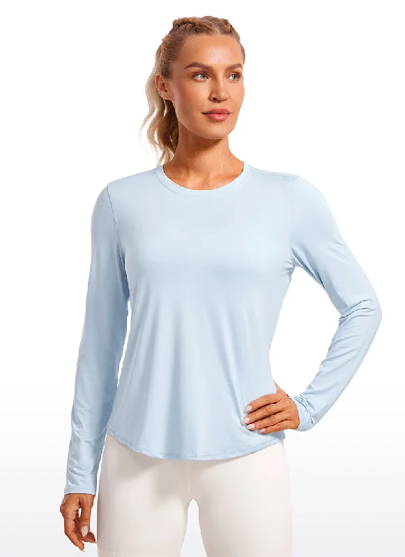 Don't Miss Out On Premium Yoga Wear Deals UPF 50+ Lightweight Long Sleeves High Neck