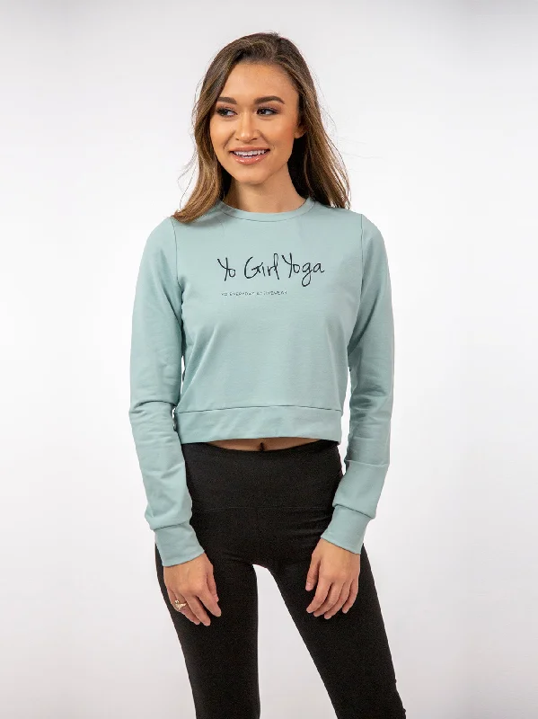 Seafoam Cropped Sweatshirt