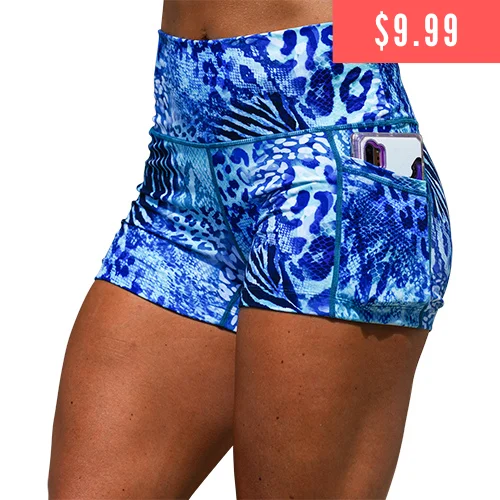 Flexibility Meets Affordability In Our Yoga Wear Sale Shorts | Wild Thing | Blue