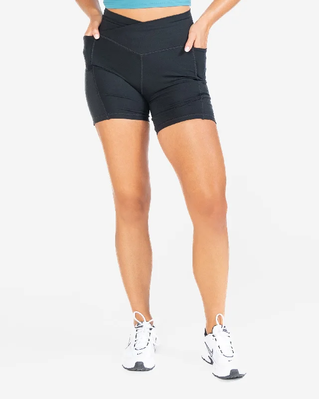 Flexibility Meets Affordability In Our Yoga Wear Sale Skin Crossover Shorts (Multi-Lengths) - Black Flexibility Meets Affordability In Our Yoga Wear Sale Skin Crossover Shorts (Multi-Lengths) - Black