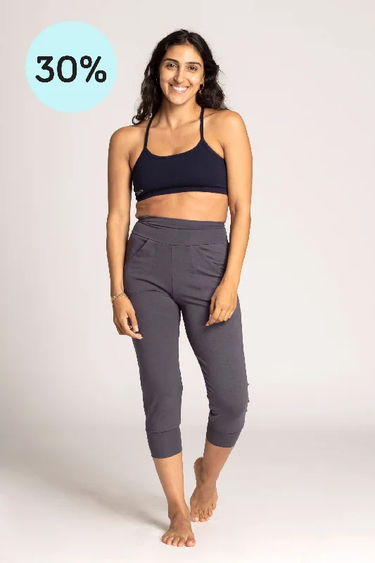 Soft, Stretchy, And Super Affordable Yoga Wear Slouchy Capri Pants