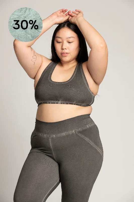 Elevate Your Style And Practice For Less Stonewash Racer-Back Bra