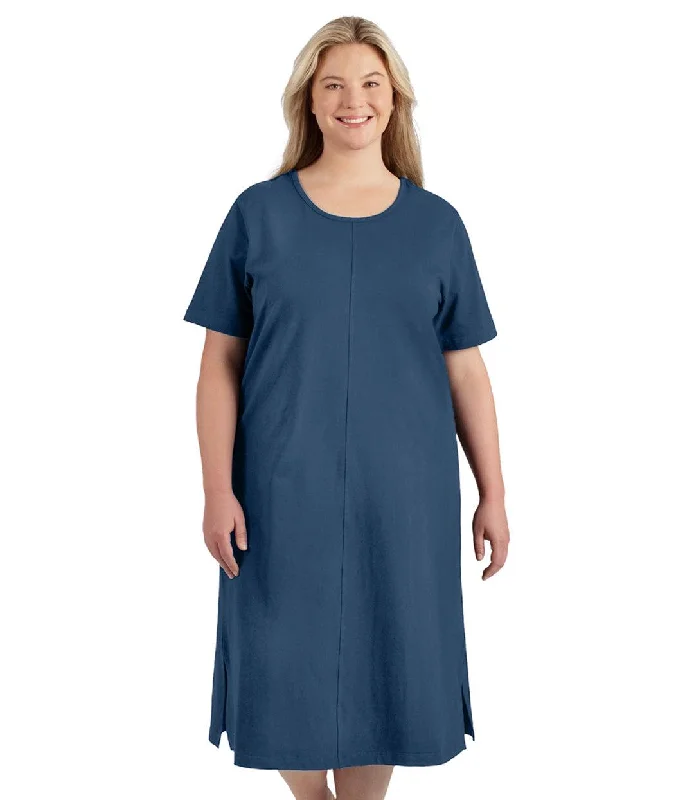 Elevate Your Style And Practice For Less Stretch Naturals Short Sleeve Dress Classic Colors Elevate Your Style And Practice For Less Stretch Naturals Short Sleeve Dress Classic Colors