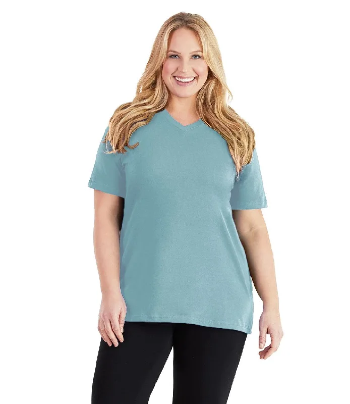 Premium Yoga Wear At Special Discounts Stretch Naturals V-Neck Tee Classic Colors
