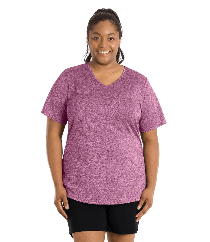 Embrace Comfort With Yoga Wear On Sale SunLite V-Neck Short Sleeve Top
