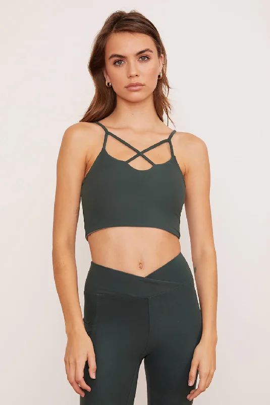 Breathe, Stretch, And Save On Yoga Apparel Thyme Crisscross Four-Way Top
