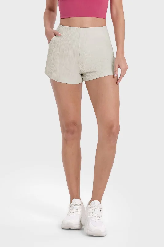 Twisted Three-Quarter Shorts