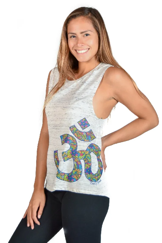 The Best Yoga Clothing At The Best Prices VINTAGE LOOKING PAISLEY OM WITH ANGEL GANESH HEARTS Boyfriend Tee The Best Yoga Clothing At The Best Prices VINTAGE LOOKING PAISLEY OM WITH ANGEL GANESH HEARTS Boyfriend Tee
