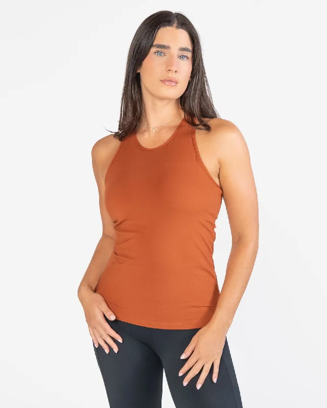 Lightweight, Breathable Yoga Wear At Special Prices Vinyasa Full Length Top - Copper Lightweight, Breathable Yoga Wear At Special Prices Vinyasa Full Length Top - Copper