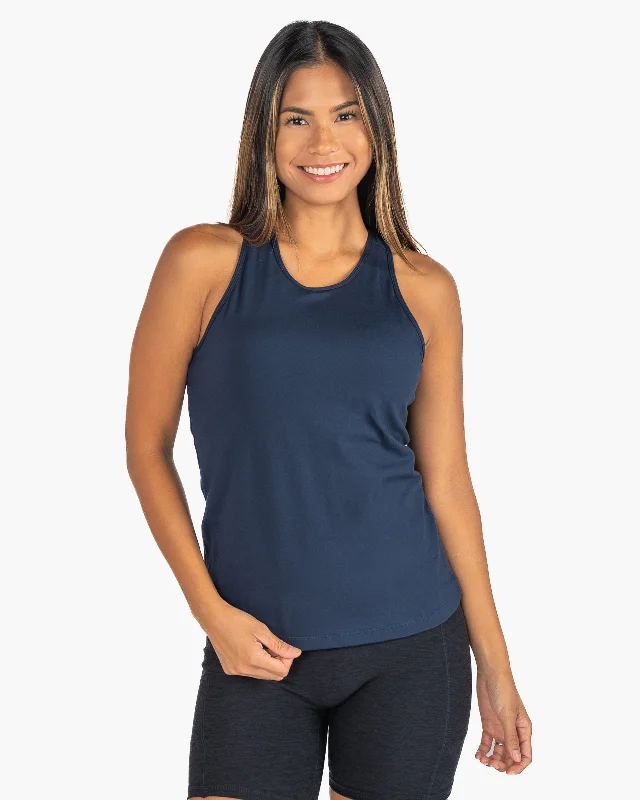 Limited-Time Sale On Stylish Yoga Apparel Vinyasa Full Length Top - Navy