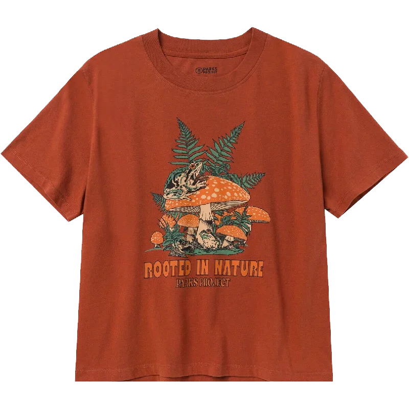 From Warm-Ups To Cooldowns, Shop And Save Women's Rooted in Nature Ferns Boxy Tee