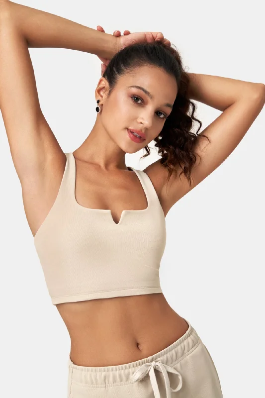 Upgrade Your Yoga Wardrobe For Less Waffle Texture Front-Slit Tank Top
