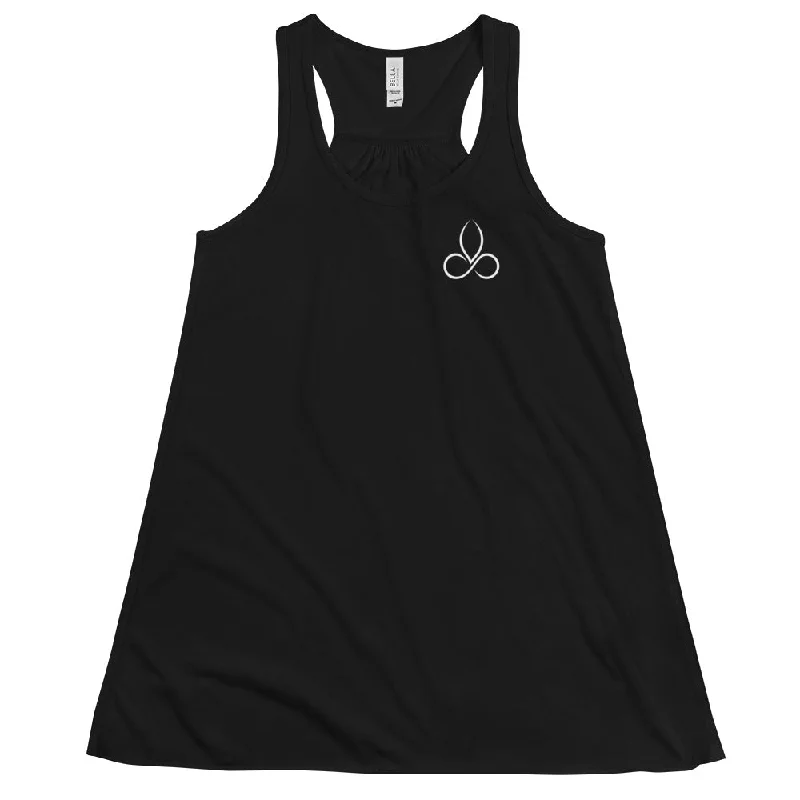 Sunia Yoga Women's Flowy Black Racerback Tank