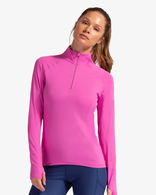 WOMEN'S MOCK ZIP TOP (3001)